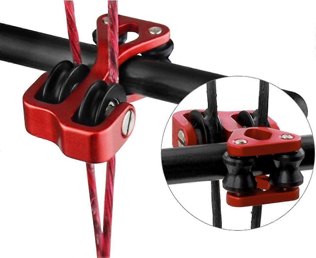 Random Coloraluminum Compound Bow Cable Slide Archery Bow String Splitter Roller Glide Replacement Bowstring Separator Arrow Pulley