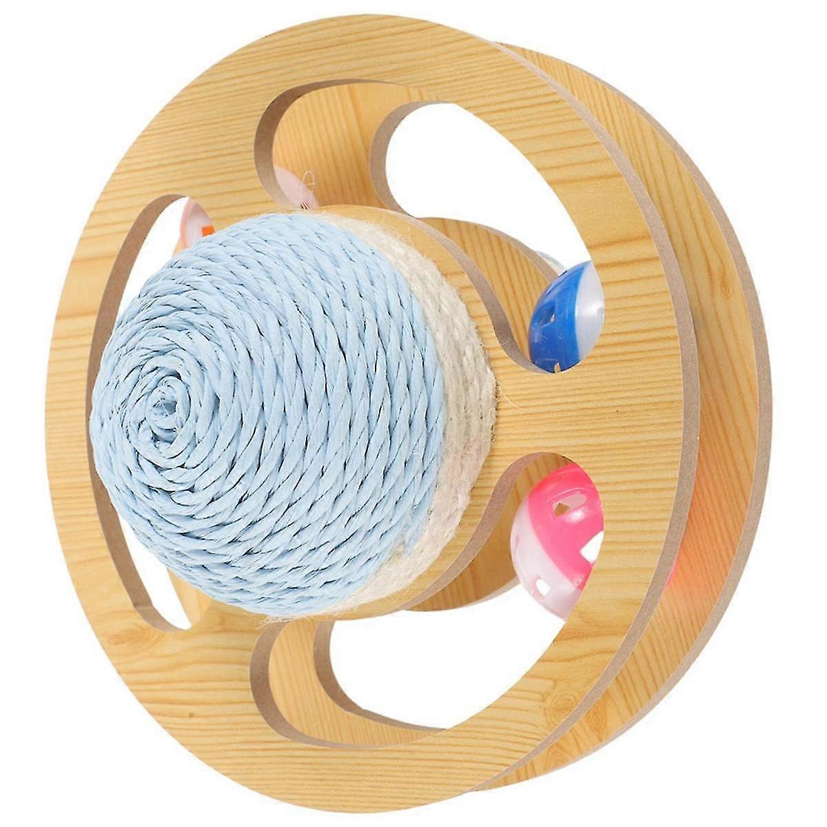 Sisal Turntable Toy Floor Kitten Scratcher Scratching Ball Scratching Board Stands Scratcher-b