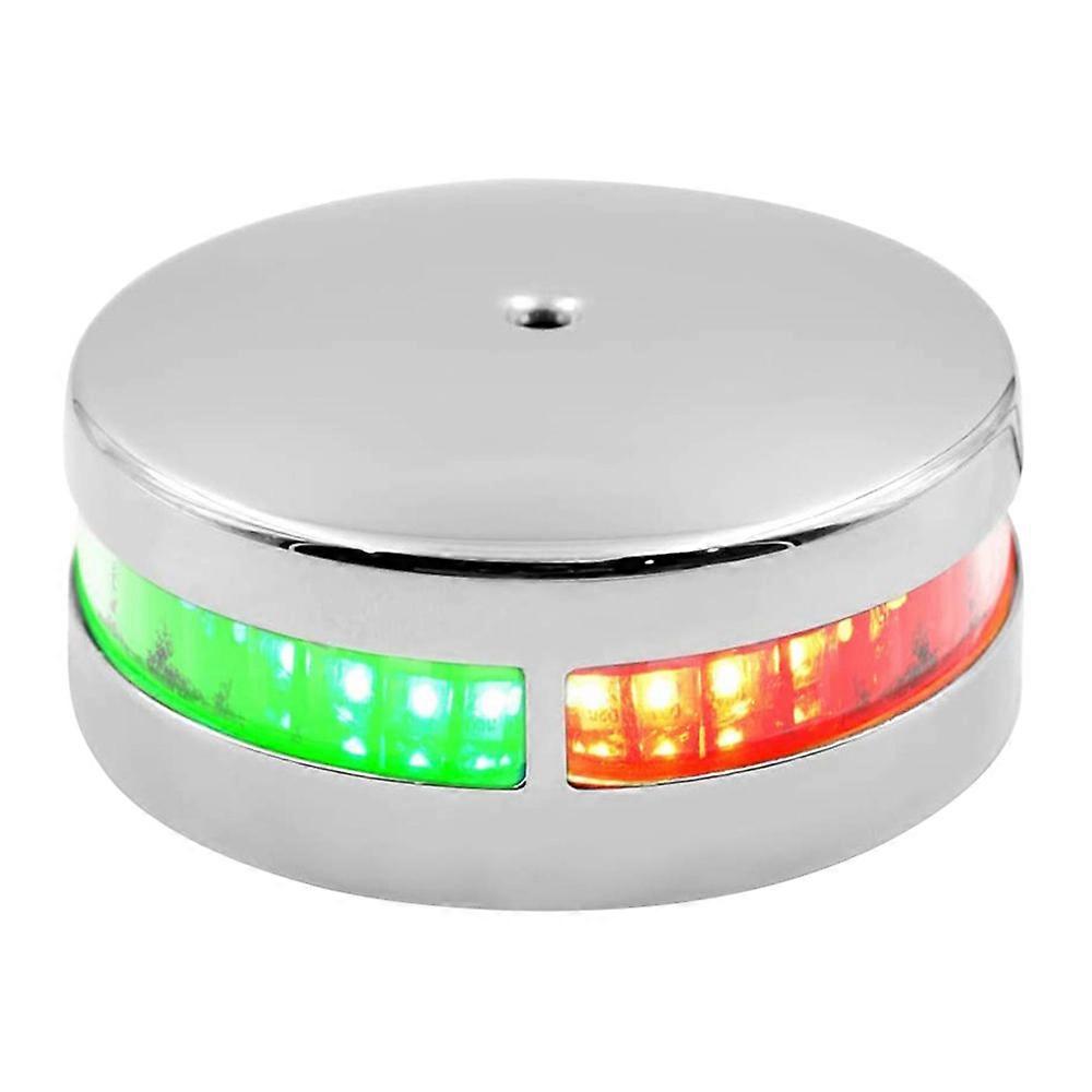 Bootslicht zweifarbiges Buglicht LED-Navigationslichter Rot & Grün Edelstahl für Marineboot Pon