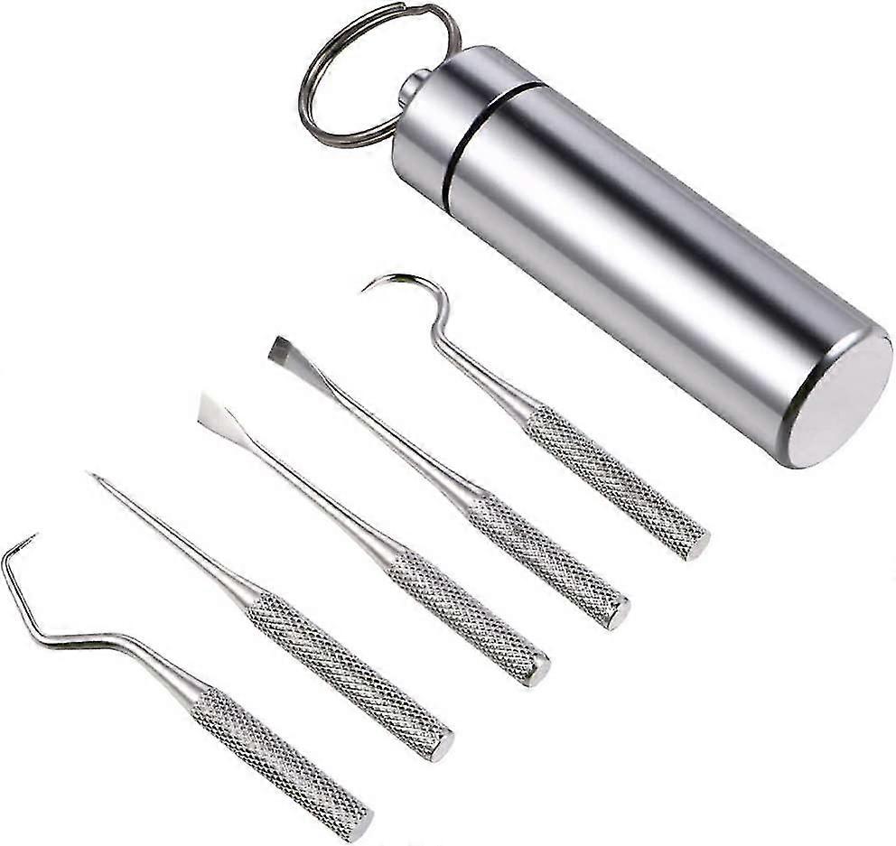 Tartar Remover Set Toothpick Tooth Cleaner With Box Keychain Hand Chisel Oral Gift