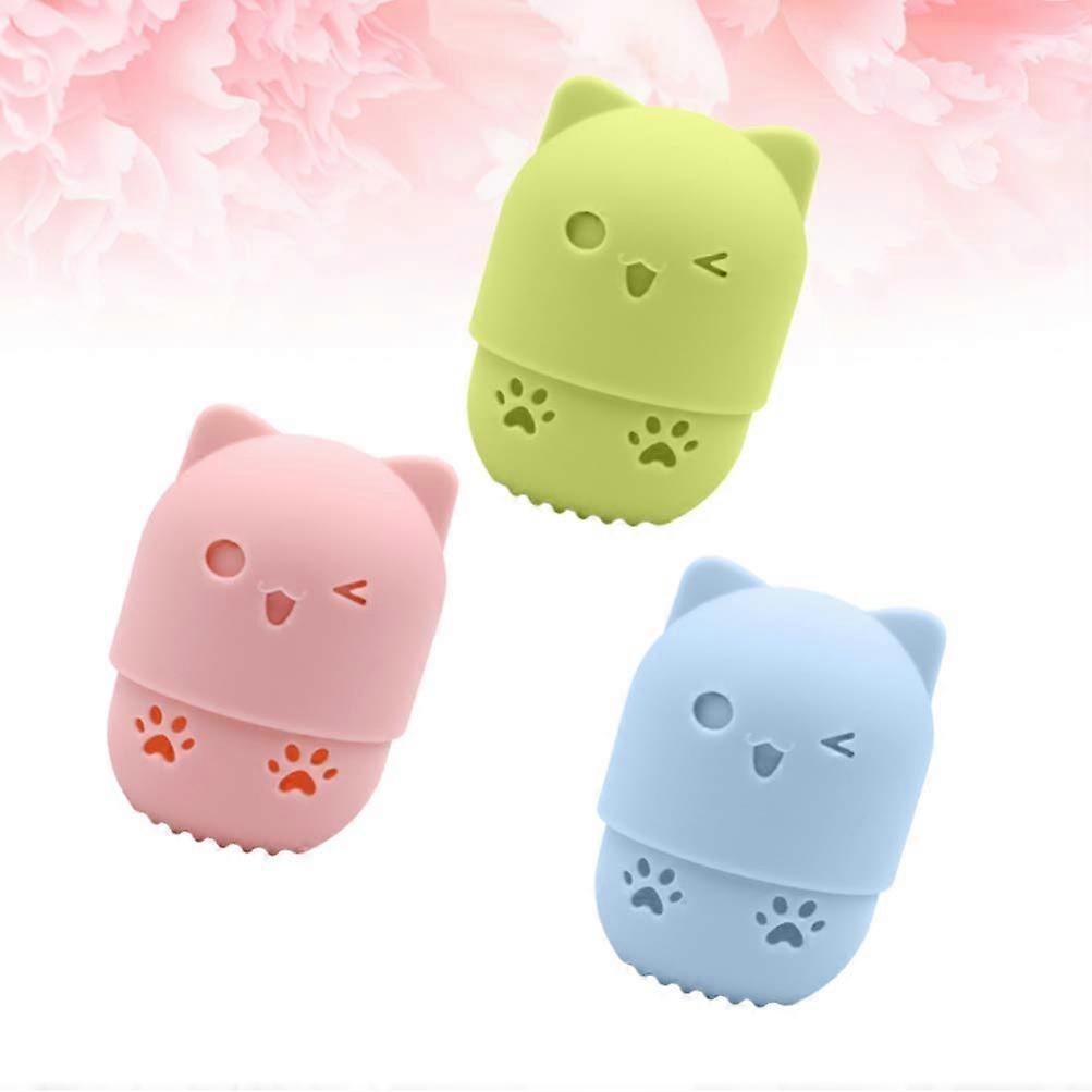 3Pcs Makeup Sponge Travel Case Reusable Carrying Case for Blending Sponge