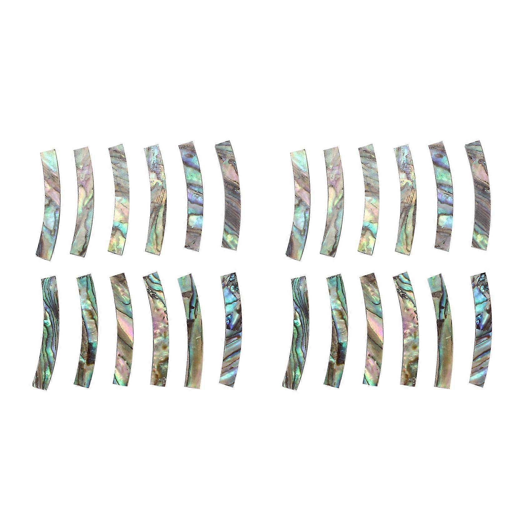 24 stücke Gitarre Schallloch Rosette Paua Abalone Shell Inlay Gebogene Streifen Gitarre Schallloch Inlay 4mm W