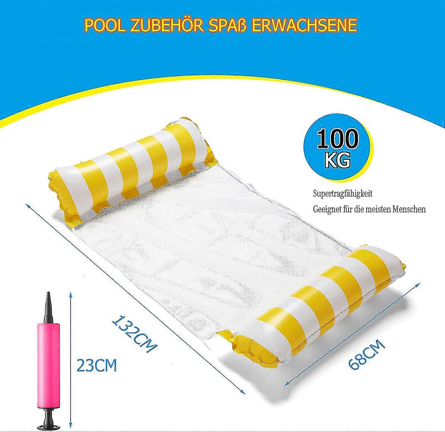 Sets Hammock Inflatable Pool Float, Premium Pool Loungers, Multipurpose Pool Hammock, Overwater Hammock Lounge