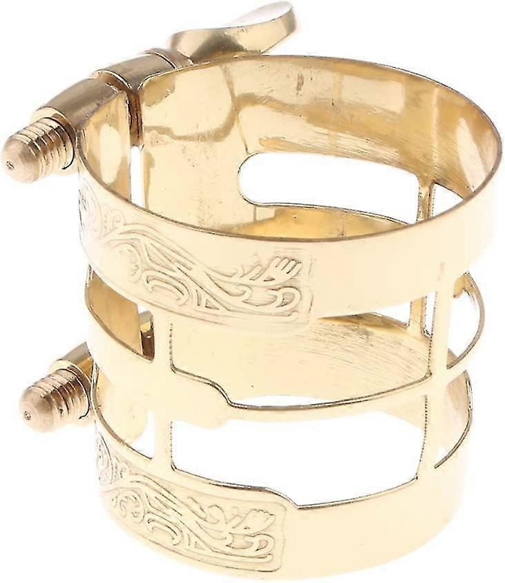 Alto Saxophone Mouth Ligature Saxophone Music Lyre For Saxophone Lovers1pc-gold