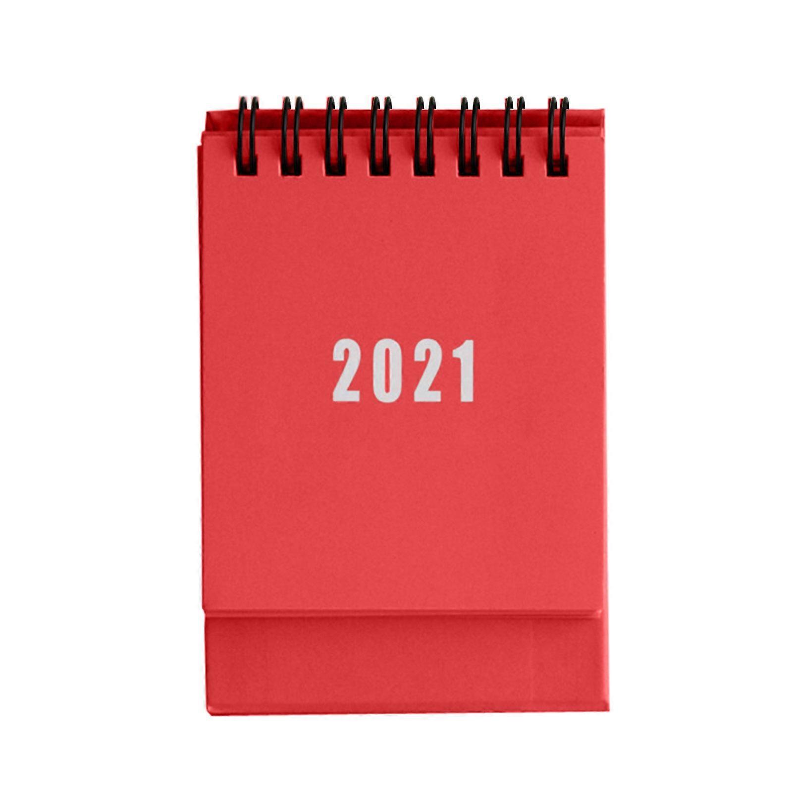 Portable Mini 2021 Desk Calendar Office Paper Daily Monthly Planner Schedule KAESI