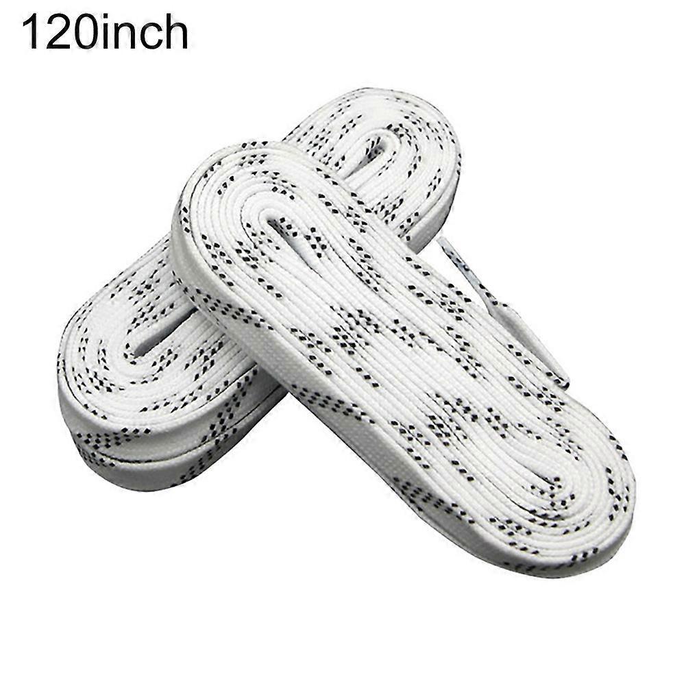 Kaesi 1 Pair 96/108/120 Inch Waxed Waterproof Shoe Laces for Ice Hockey Roller Skates