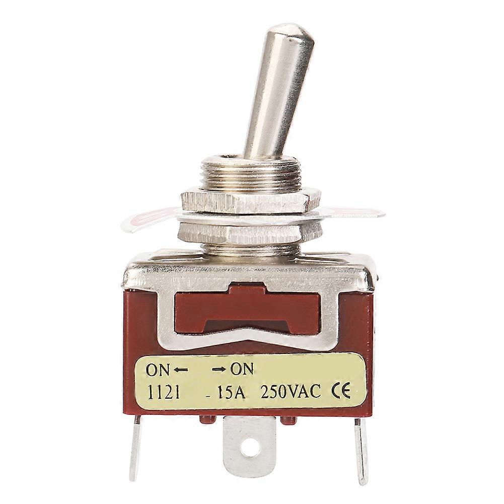 5Pcs On ON SPDT Toggle Switch 12mm 3 pin 2 position 15A 250V