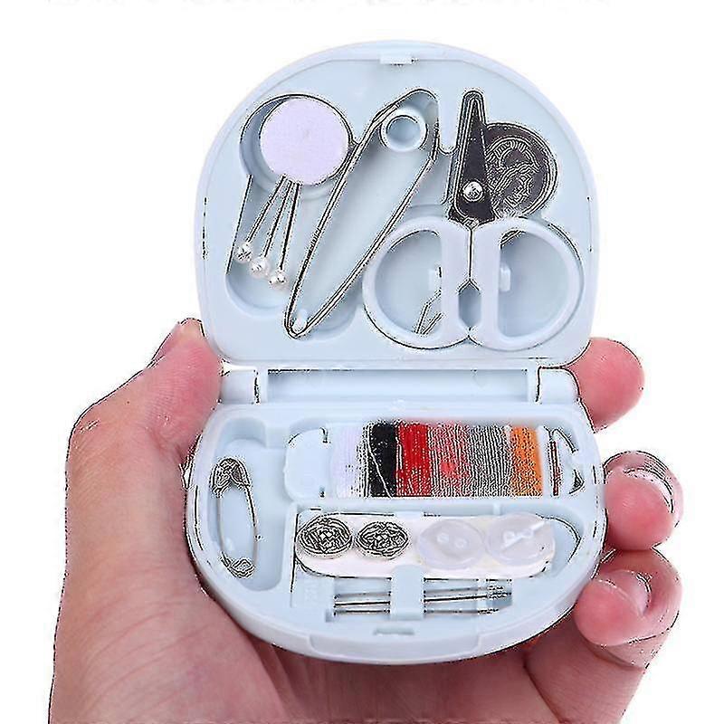 Portable Sewing Set Mini Sewing Box Needle Thimble Buttons Pin Home Sewing Tool