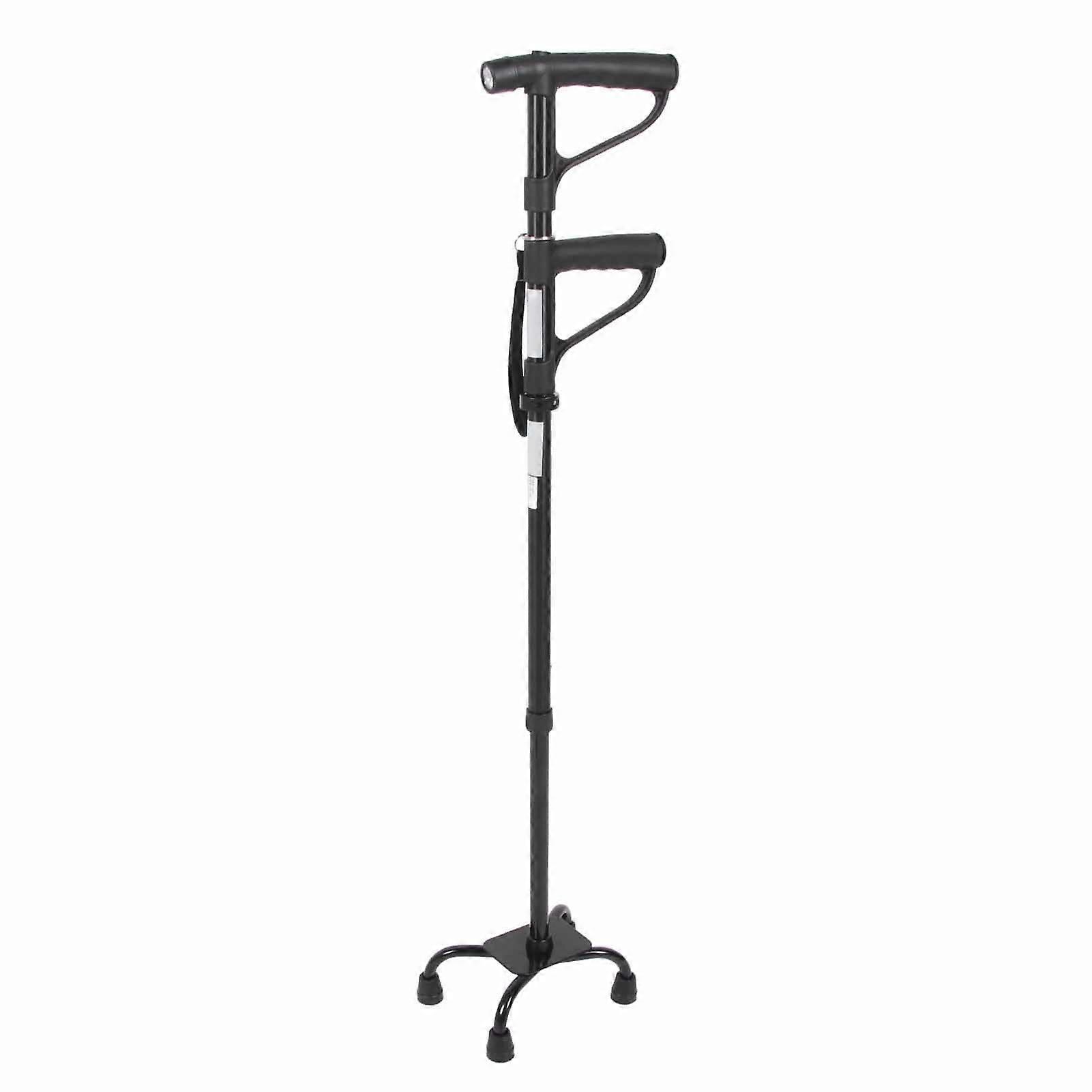 Quad Walking Cane Non Slip Lightweight Ergonomics Multifunctional Walking Crutch