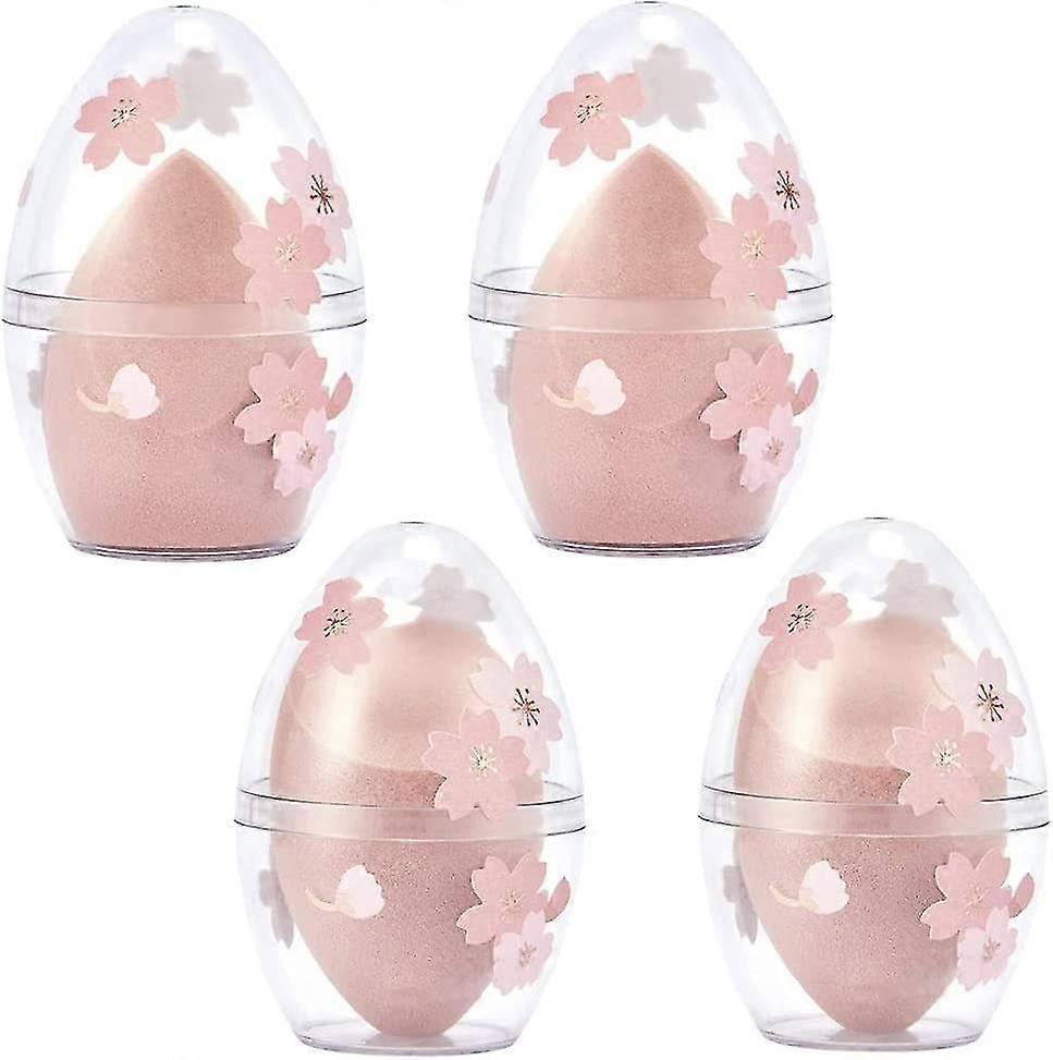 4 Pcs Makeup Sponge Beauty Cosmetic Egg Makeup Sponge Blender