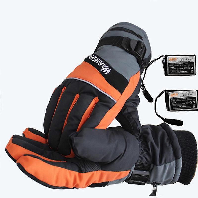 MIMIGO Men's and women's winter charging heating double-sided warm intelligent temperature regulating gloves are waterproof and cold resistant. They a
