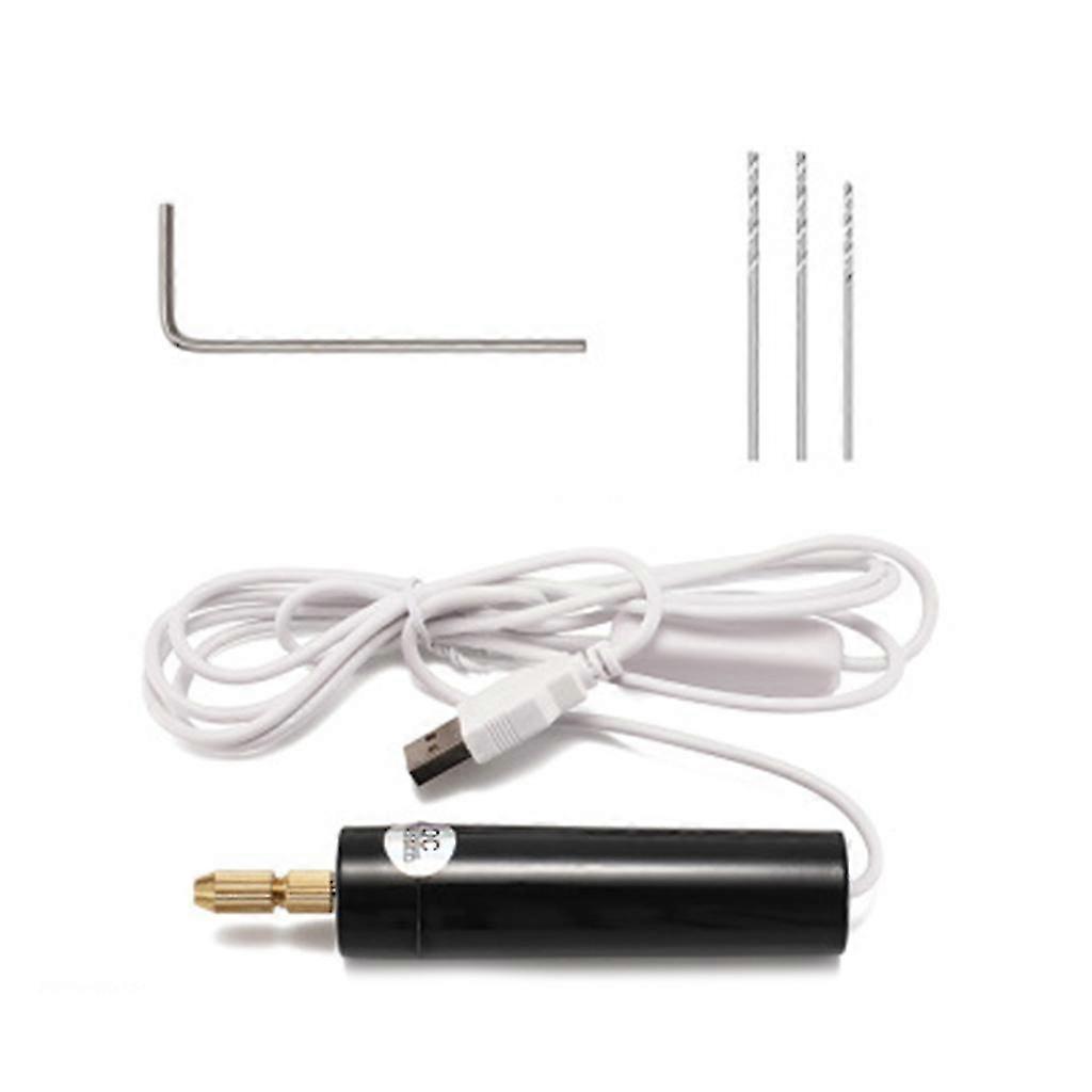 Handheld Mini Electric Drill Grinder Grinding Set Polishing Carving Diy Tool Kit For Epoxy Resin Jewelry Making With Usb Data Cable