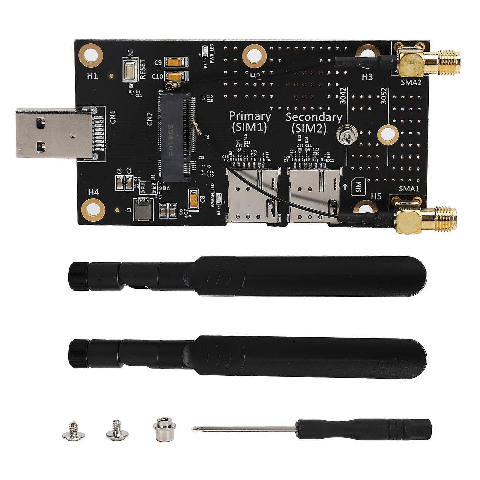 Adapter NGFF (M.2) to USB3.0 with SIM Card Slot Antenna Connector for 3G/4G/5G Module