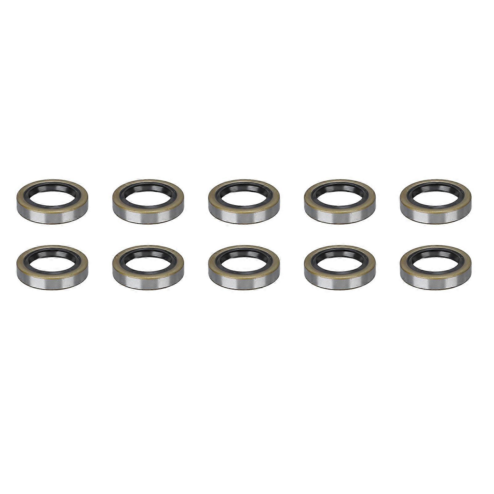 10PCS Double Lip Grease Seals High Hardness Trailer Axle Hub Wheel Grease Seals Fit for Dexter 01001900
