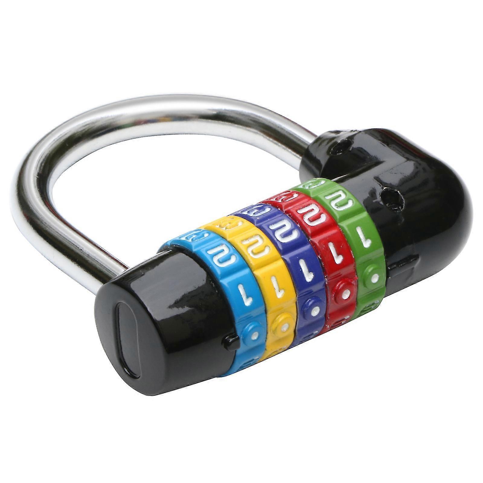 TRIXES 5-Number Combination Padlock Black