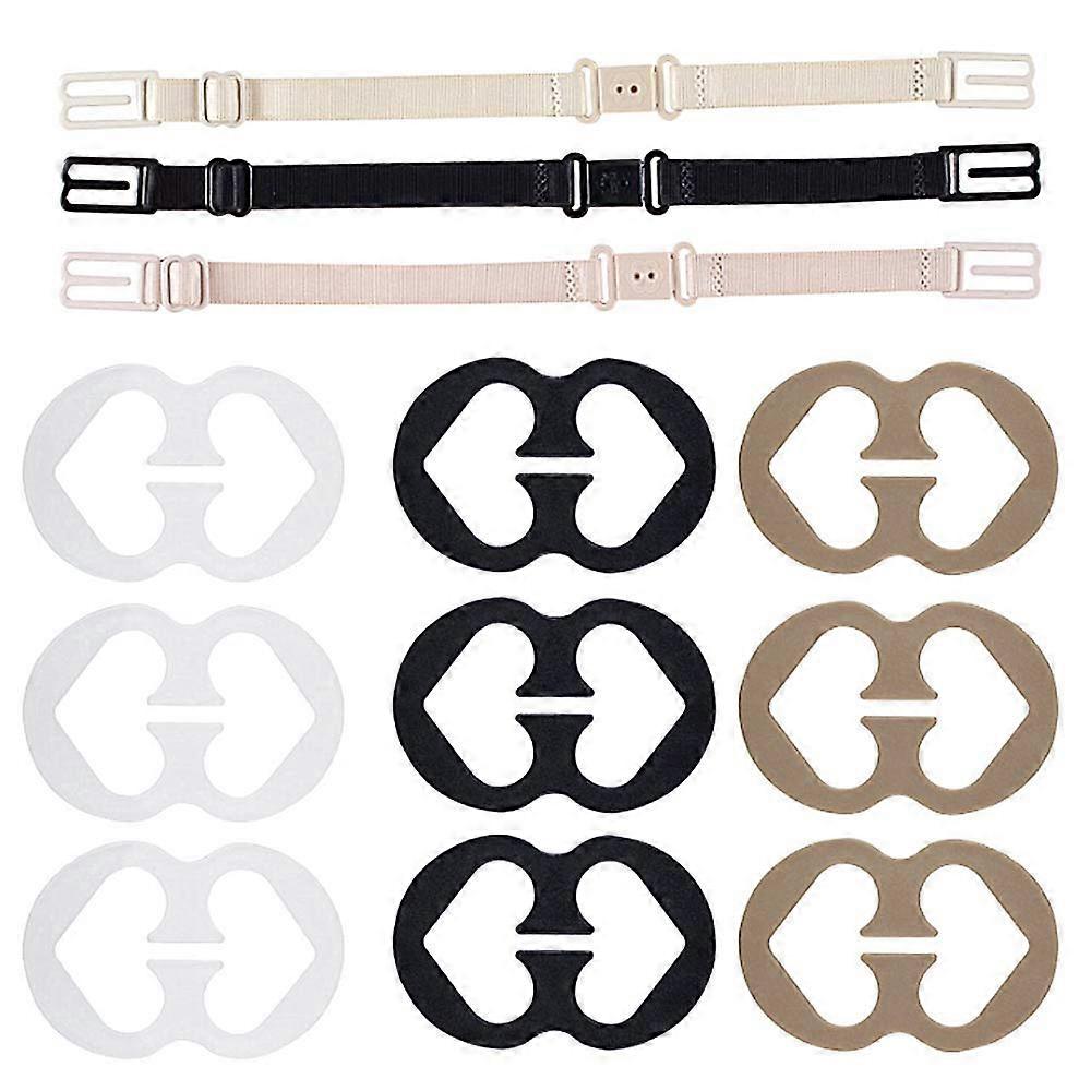 12 Pcs Bra Strap Clips Conceal Straps Holders, Adjustable Bra Strap
