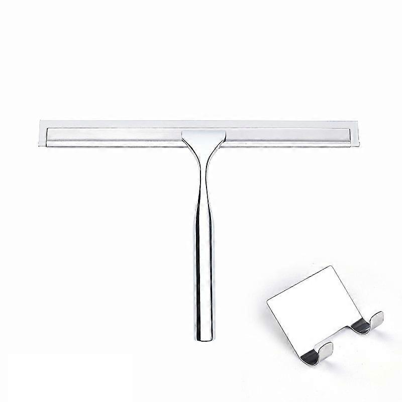 dusjskrape, rustfritt stål dusjskrape, vindusskrape med silikonskrape leppe-7