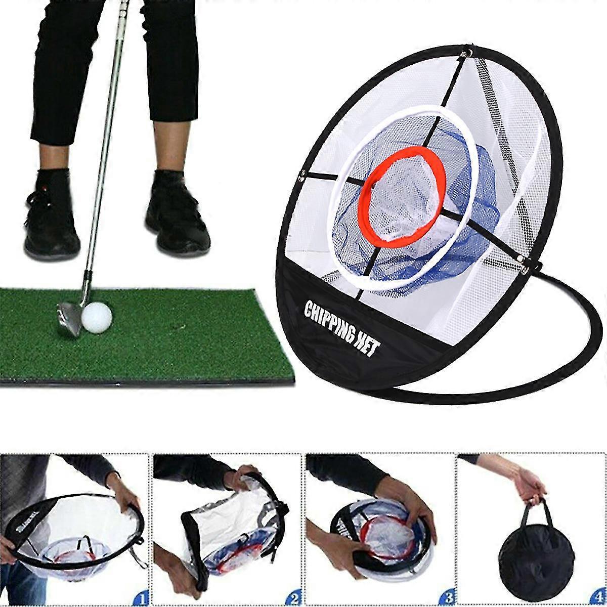 Indoor Outdoor Golf Practice Chipping Net Training Aid Pitching Cage Practicing