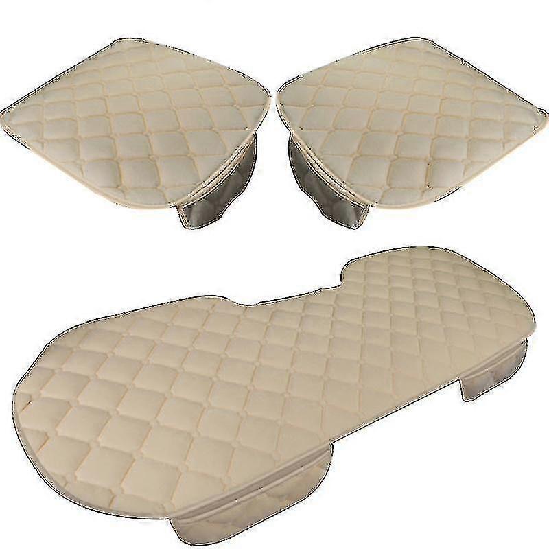 1set السيارات Plush مقعد غطاء وسادة حامي الجبهة الخلفية لوحة القضية