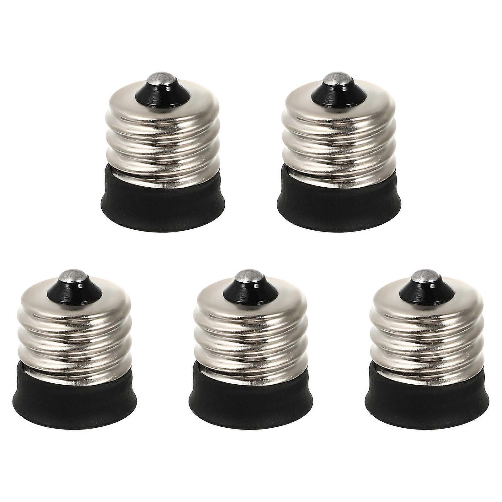 5pcs Durable E17 to E14 Adapter E17 to E14 Lamp Base Converter for Replacement