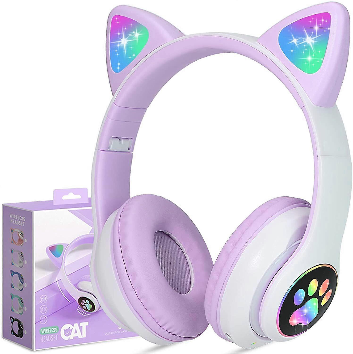 Wireless Headphones Cat Ear Bluetooth Foldable Headphones