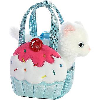 Aurora World Fancy Pals Pet Carrier Sweets Cupcake &amp; Kitty Plush