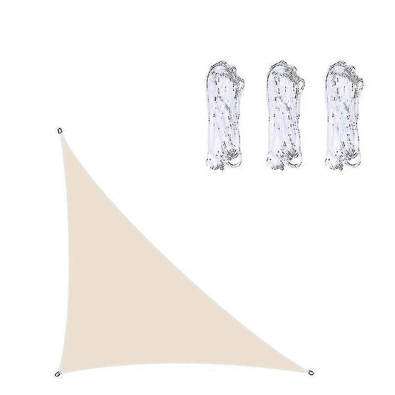 Toldo triangular impermeable para jardín, patio, piscina y camping, 3 x 3 x 4,3 m/4 x 4 x 5,7 m/5 x 5 x 7,1 m