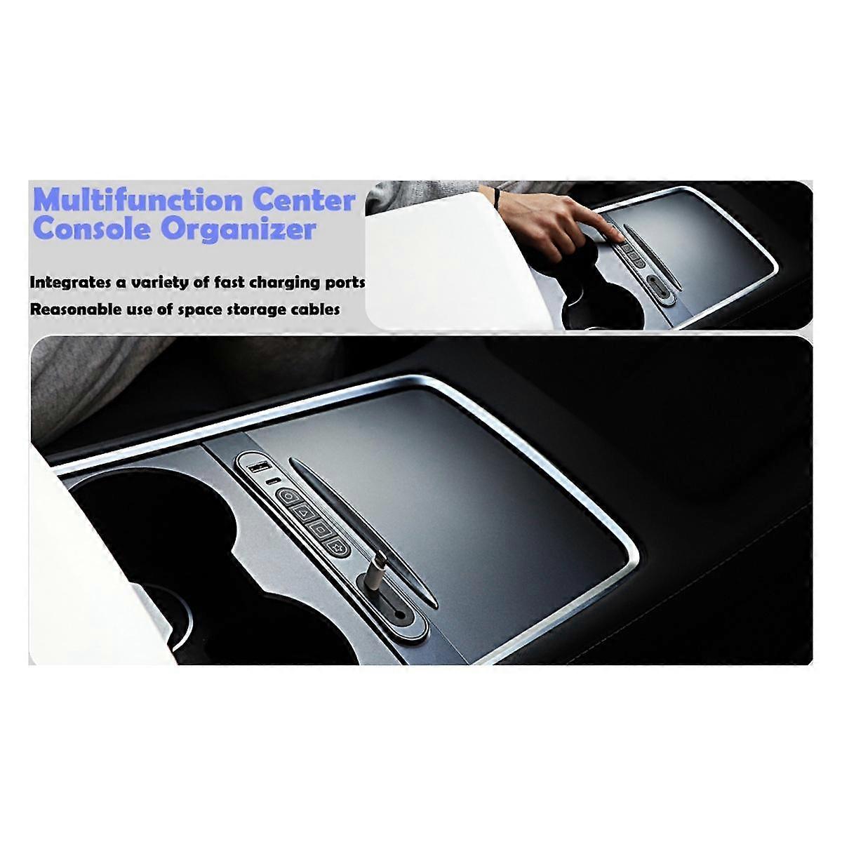 Car Docking Station Smart Control Physical Buttons with Seat Adjustment Module for Model Y/3 2021-2023 USB Hub B