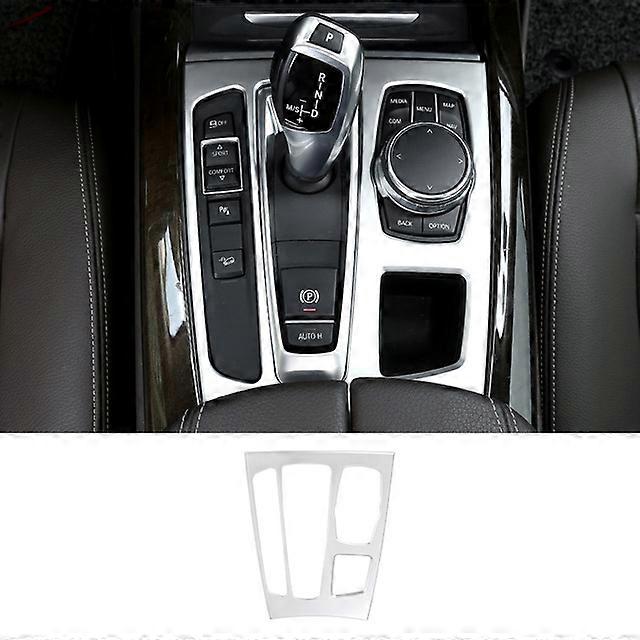 For BMW X5 X6 F15 F16 14-18 Carbon Fiber Color Center Gear Shift Knobs Panel Trim Cover Shift Lever Panel Decorate Cover