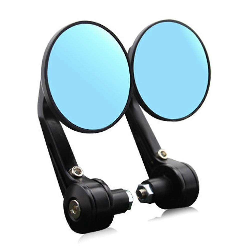 Round 7/8" 22MM Motorcycle Rearview Mirror Universal Motorcycle Retro Modified Handlebar Bar End Side Rearview Mirror Full Angle