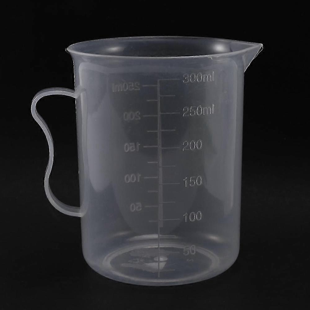 2x Messkanne 250ml Messglas klar weiß Plastikbecher