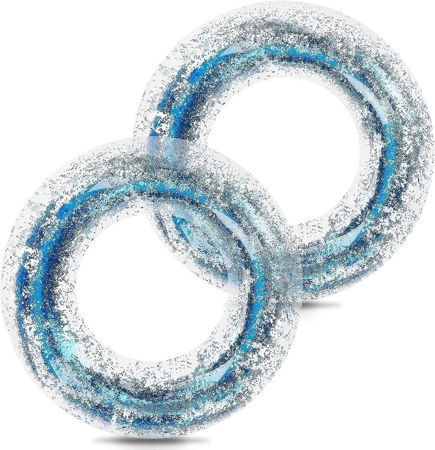 Swimming Rings, Inflatable Pool Floats, Floating Ball Toys for Adults(Blue)