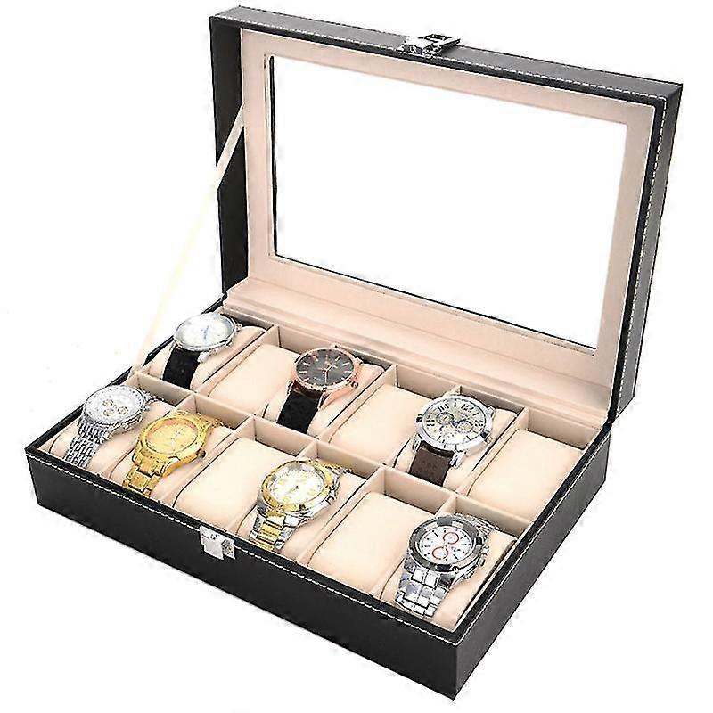 Pu 12-bit Watch Box Watch Stora Box
