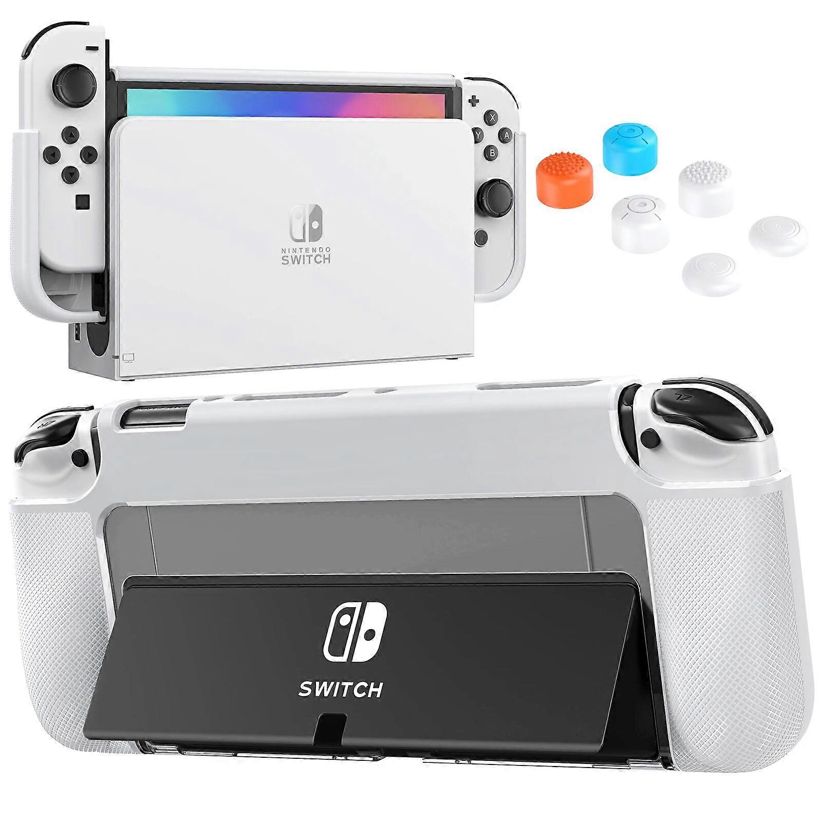 Case for Switch OLED Model, TPU & PC Protective Case Compatible with Nintendo Switch OLED  Cover Case