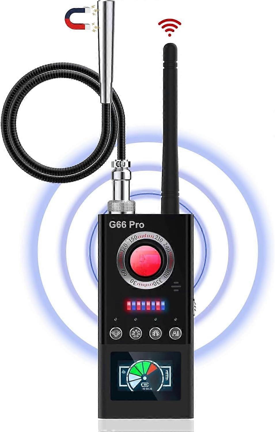 隐藏设备探测器，带 AI 自动扫描的专业隐藏摄像头探测器，磁性 GPS 跟踪器/错误探测器反间谍探测器，监听设备检测