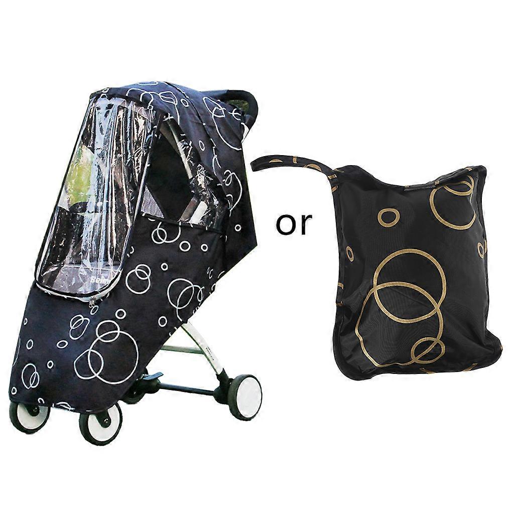 Infants Stroller Rain Cover Clear Screen Windproof Dustproof Outdoor Accessory