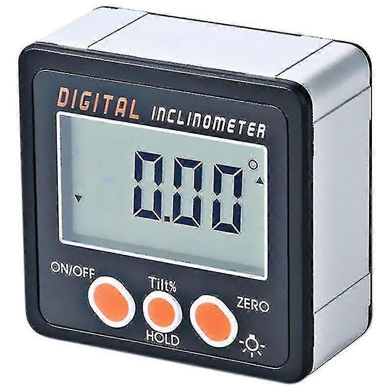 Digital Inclinometer, 0-360 Angle Triangle Ruler Meter Gauge