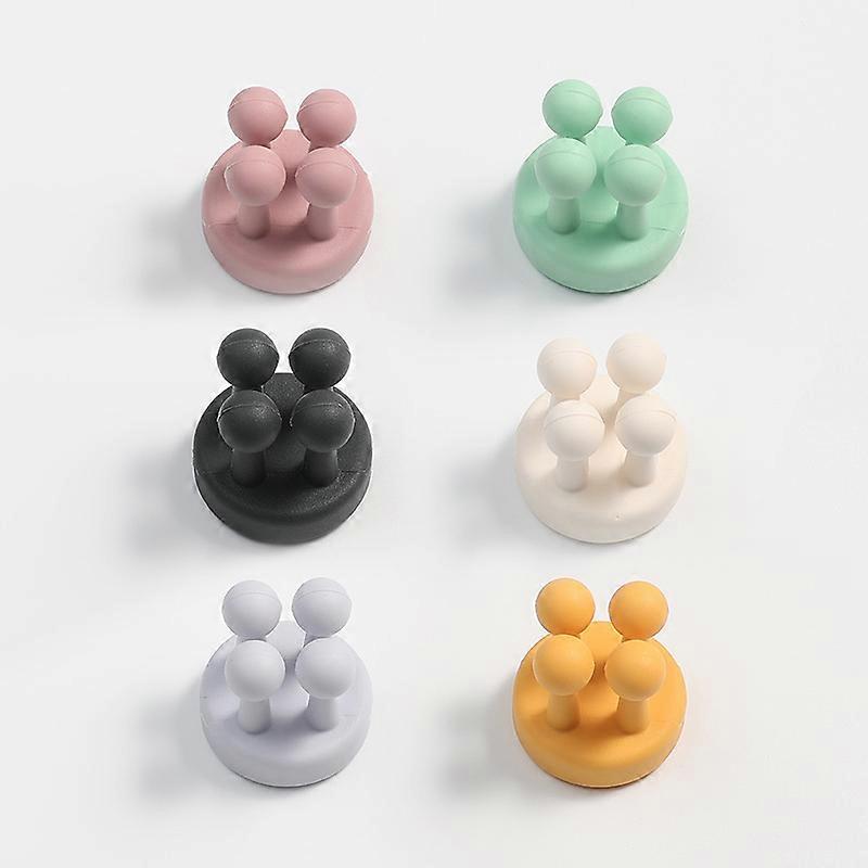 6 Pcs Silicone Toothbrush Holders for Bathroom