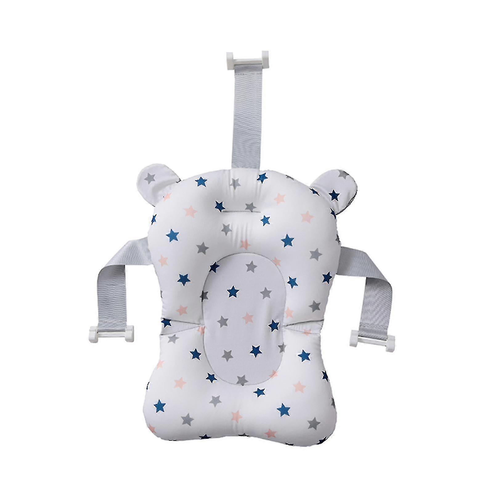 Baby Bath Cushion Infant Bath Seat Soft Tub Insert With Adjustable Buckle Floating Tw