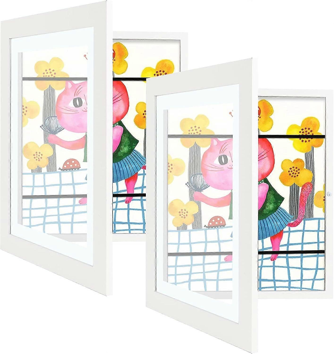 3-in-1 Kids Artwork Frame | Display, Store, Archive | Front Opening