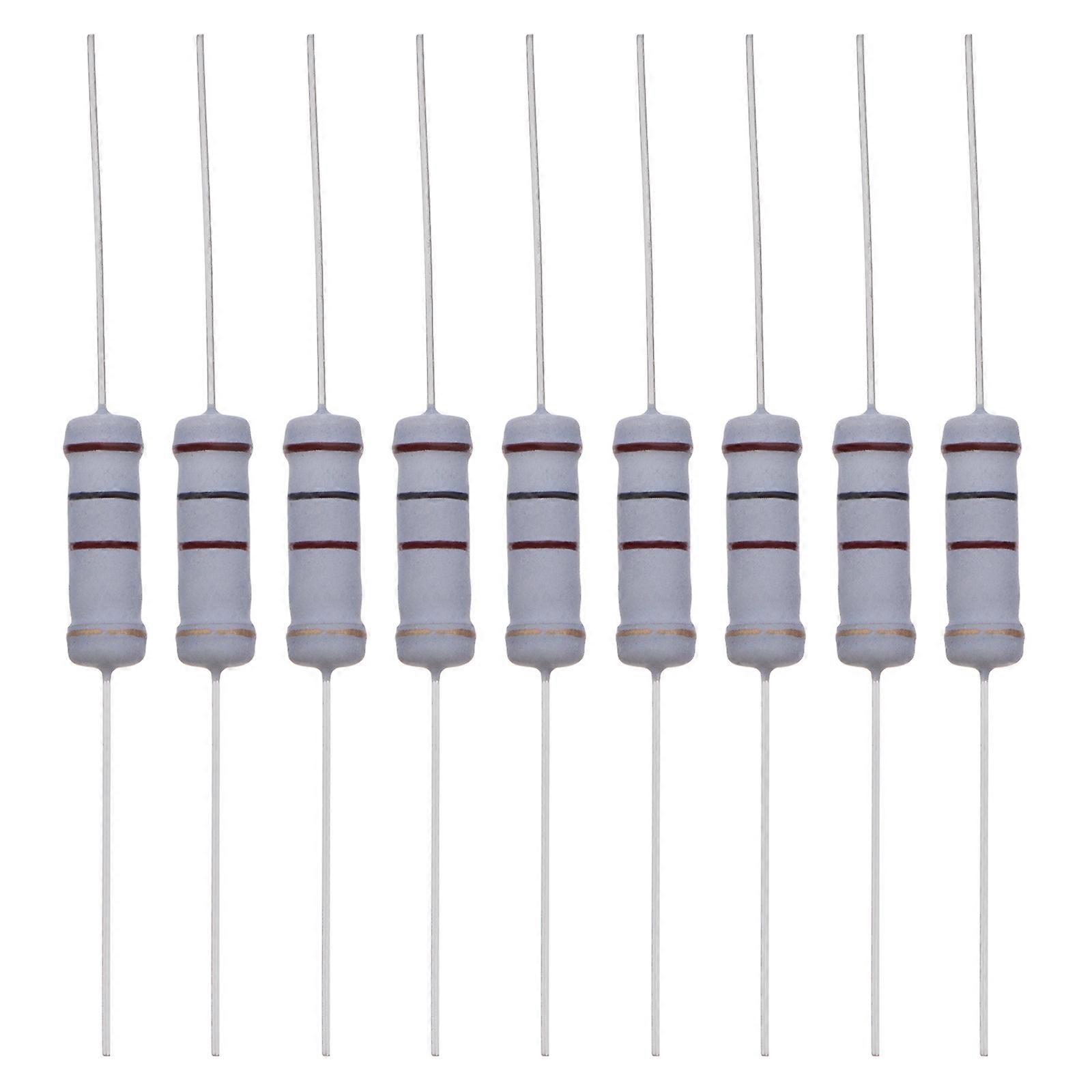 100stk 100 ohm modstand 2W 5% tolerance kulstoffilmmodstande Aksial bly