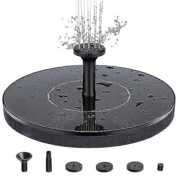 Vand springvand solcelledrev 16 cm - sort5.22