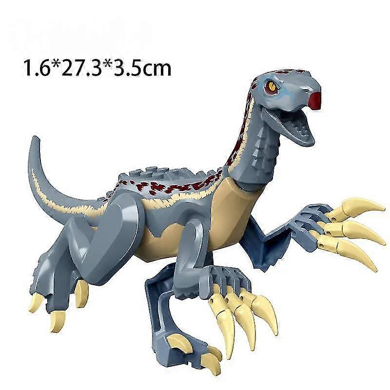 Chalk Paleontology Savage Beast Building Block Dinosaur Children's Assembly Toy-red Tall Horned Taurus