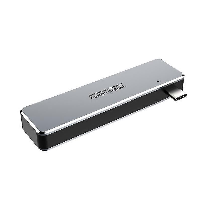 5-in-1 Multiport Multifunctional Type C to USB 3.0 Hub Docking Station Card Reader for Laptop Computer JIKAIX