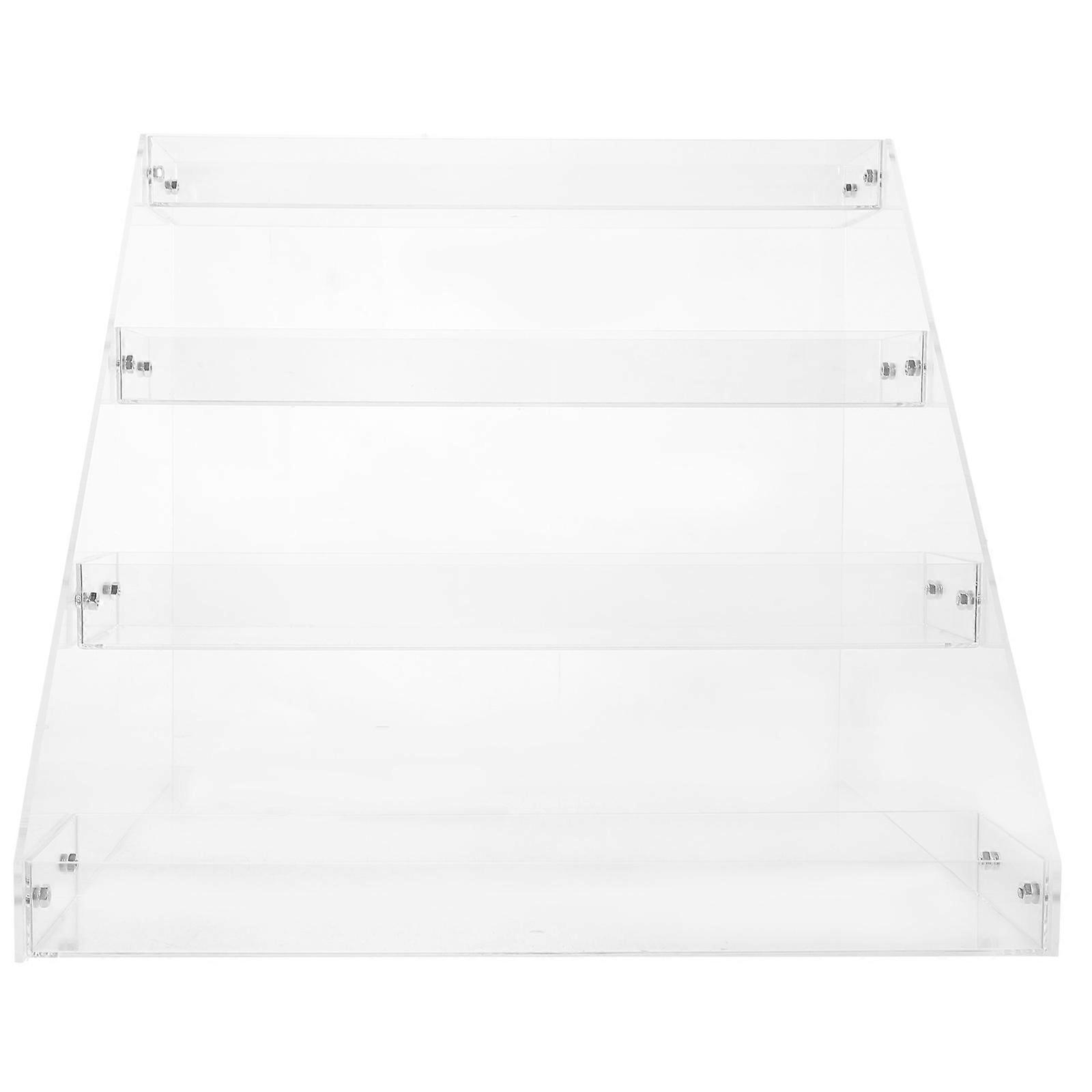 Acrylic Display Riser Multi-functional Desktop Beverage Storage Shelf Stand Drinks Organizer