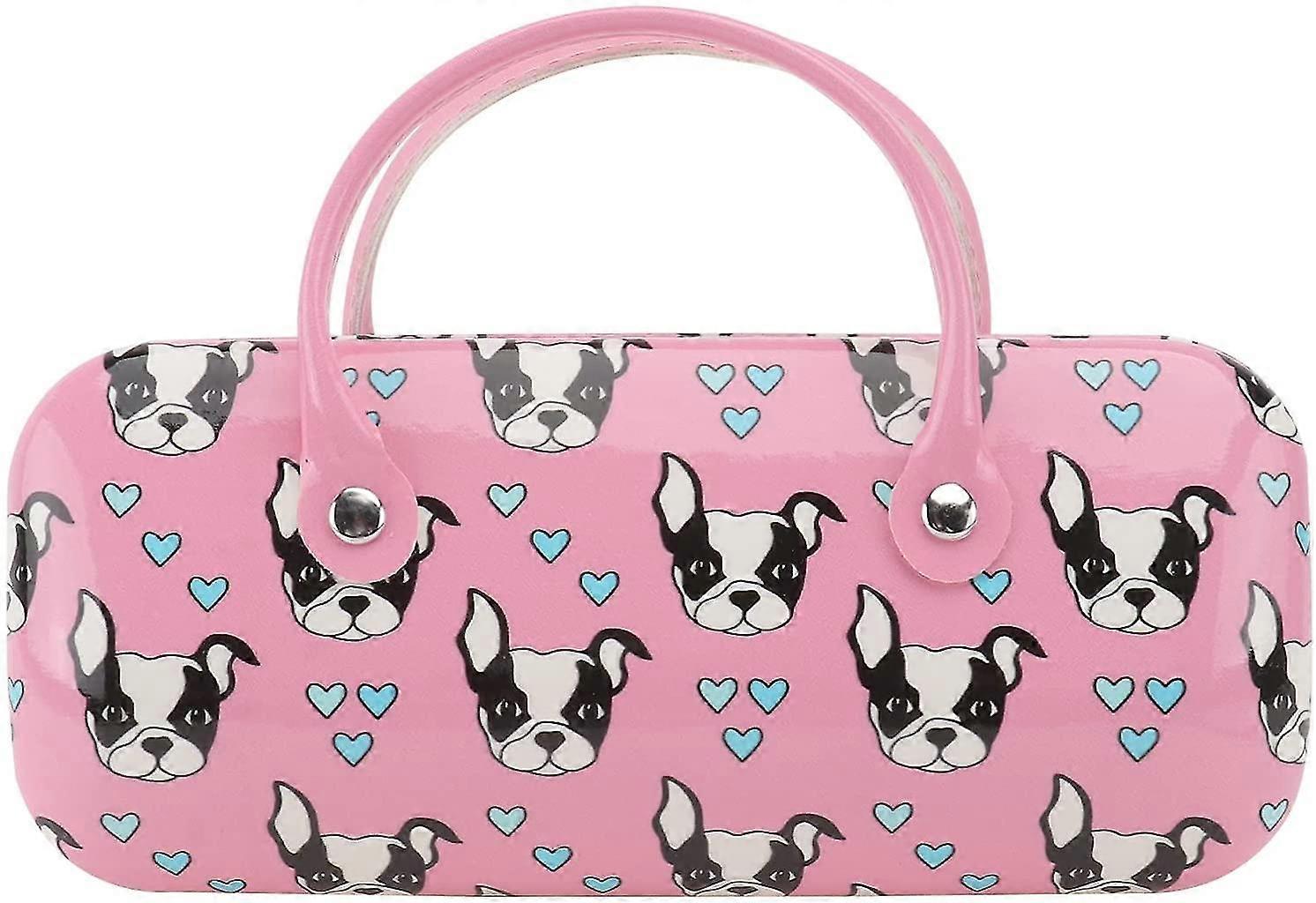 Cartoon Children Glasses Case-pink