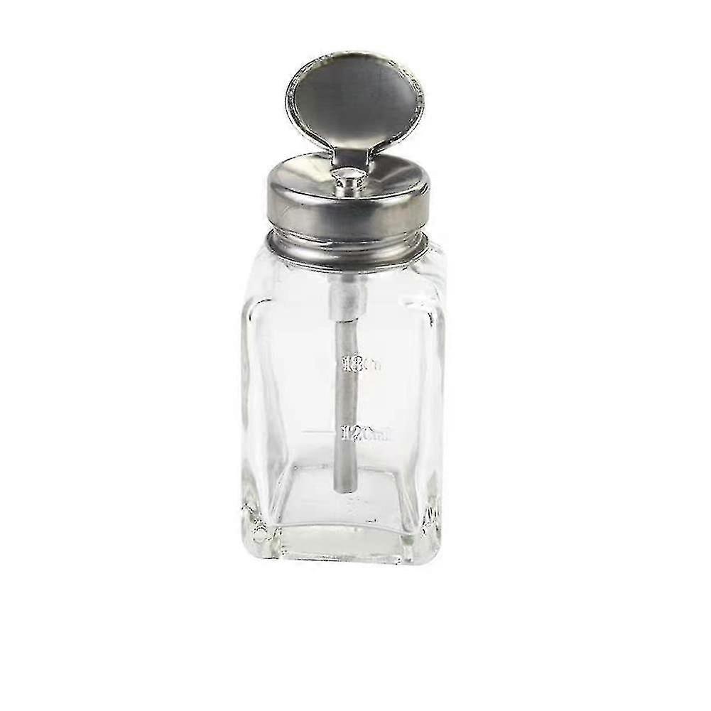 180 ml kwadratowa szklana butelka z pompką z klapką
