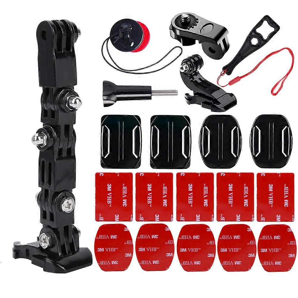 Action Camera Accessories Motorcycle Base Mount Riding Helmet Chin For GoPro Hero 10 9 8 7 6 5 4 Xiaomi Yi Bracket Set