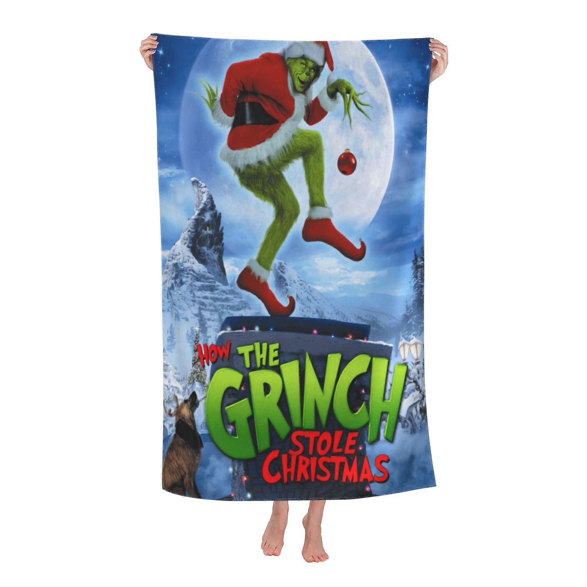 w145The Grinch Beach Towel, Large Microfiber Bath Towelqlx145