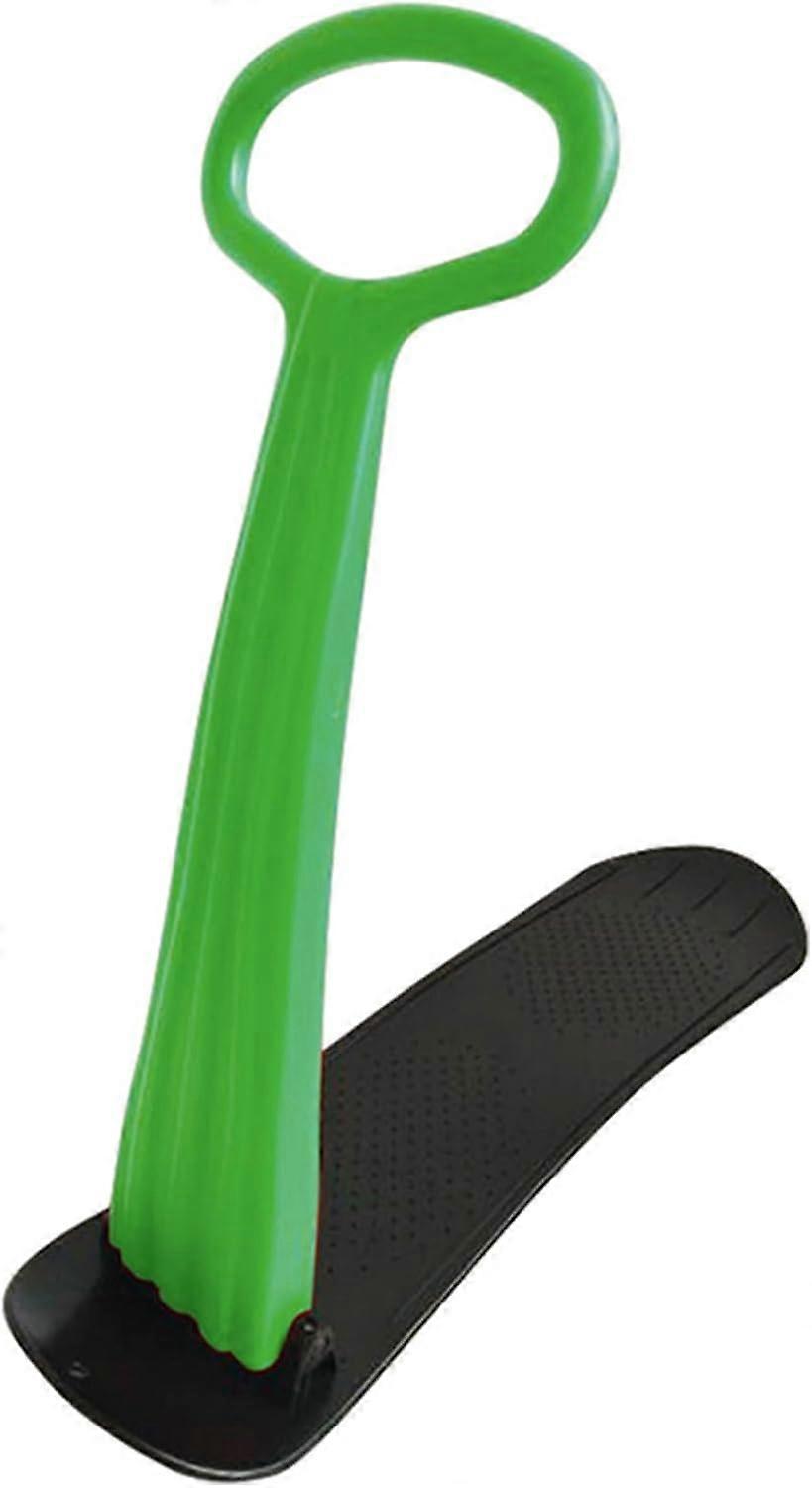 Lightweight Foldable Snowboard Sled, Snow Scooter, Sled, Fold-up Snowboard, With Handlebar Ski Scooter,(Green)
